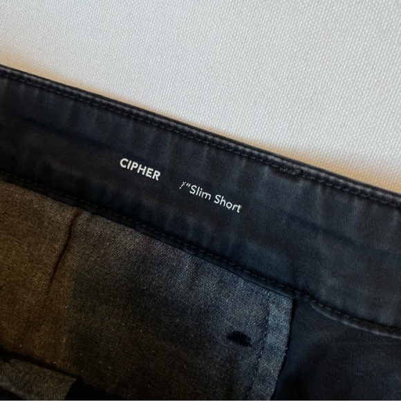 AG Adriano Goldschmied Cipher 7" Slim shorts Chino Faded black 40 Flat front Men - Picture 6 of 8